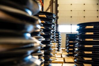 Different wire shaves for deck cranes at Freudenberg warehouse